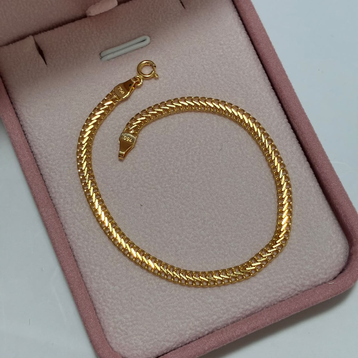 PULSERA SEDUSA 18CM 3.7MM ORO AMARILLO ITALY 18K-2.04GR