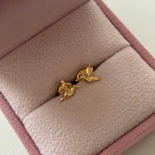 TOPOS COLIBRI 8MM ORO AMARILLO 18K - 0,52GR
