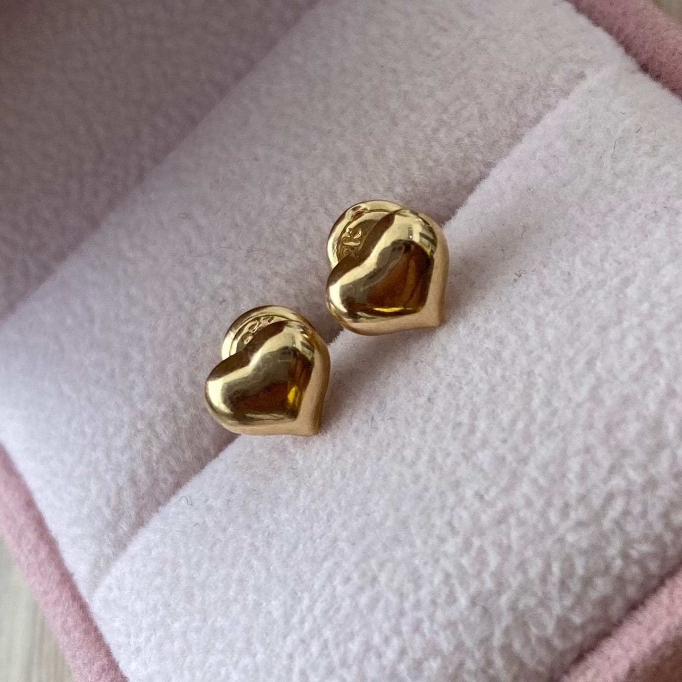 TOPOS CORAZON INFLADO LISO 7MM ORO AMARILLO COL 18K - 0,75GR (NG)