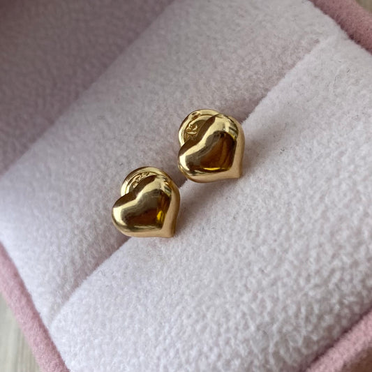 TOPOS CORAZON INFLADO LISO 7MM ORO AMARILLO COL 18K - 0,75GR (NG)