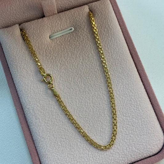 CADENA CHINA UN CARRIL 2.3MM ORO AMARILLO ITALY 18K 45CM - 2,59GR (IC)