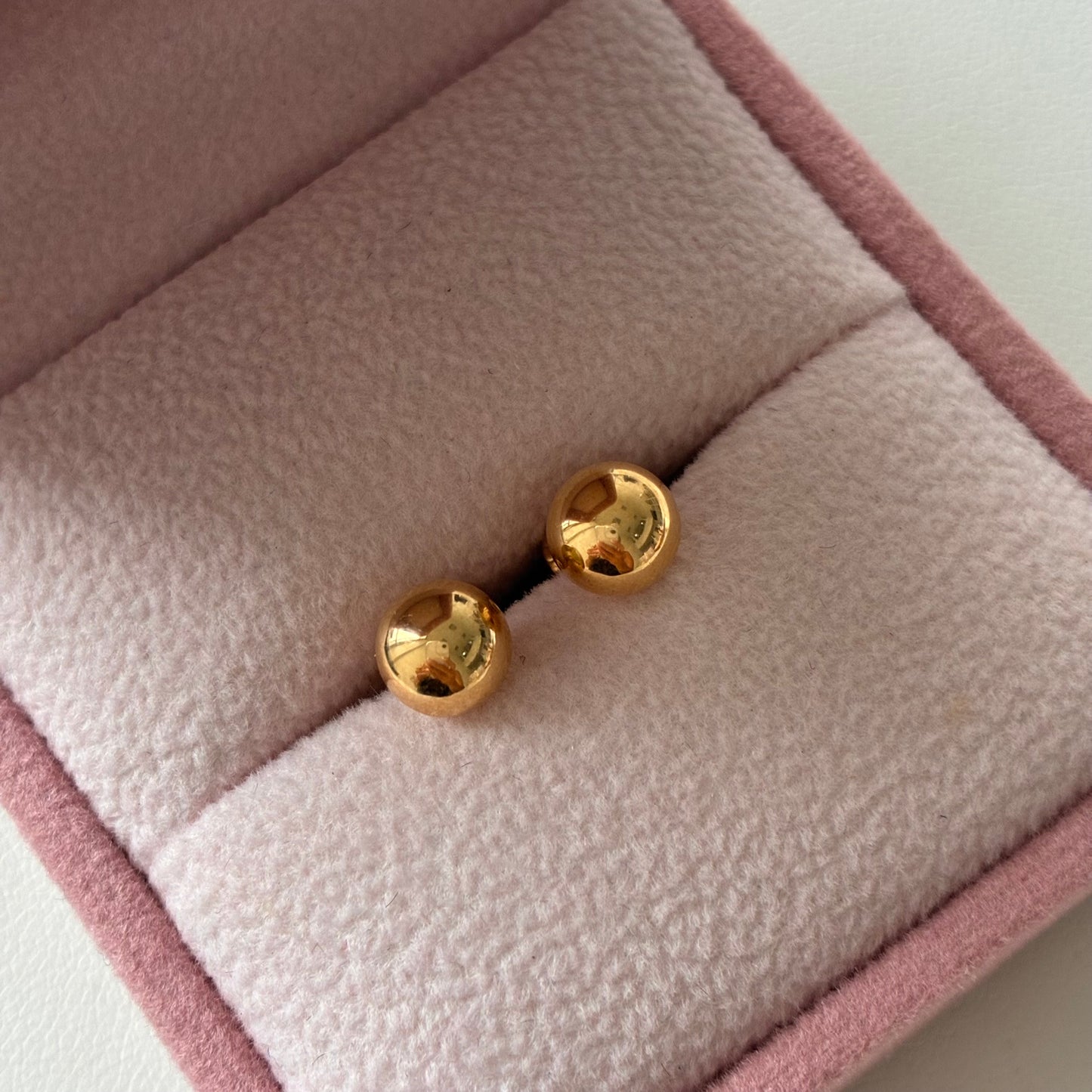 TOPOS BOLA LISA 6MM ORO AMARILLO 18K - 0,67GR *PP*
