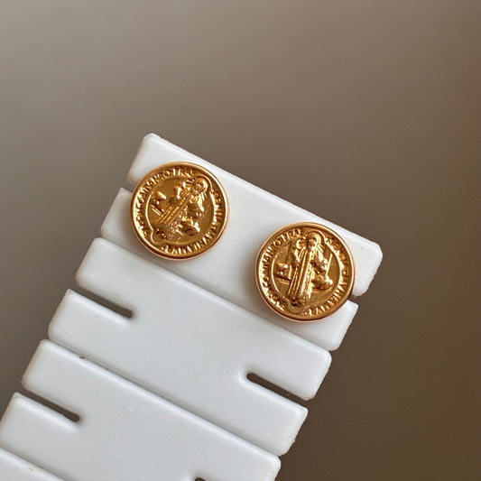 TOPOS SAN BENITO 9MM ORO AMARILLO 18K - 1,01GR