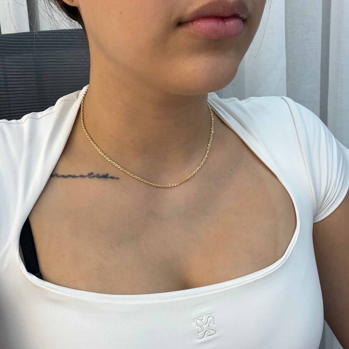 CADENA LAZO 2.0MM ORO AMARILLO ITALY 18K 40CM - 1,87GR (ID)