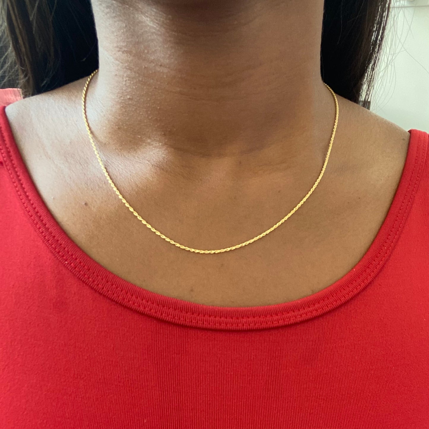 CADENA LAZO 1,1MM ORO AMARILLO ITALY 18K 45CM - 0,85GR (IJ)