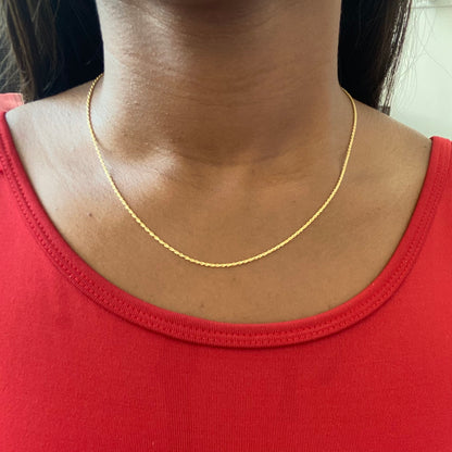 CADENA LAZO 1,1MM ORO AMARILLO ITALY 18K 45CM - 0,85GR (IJ)