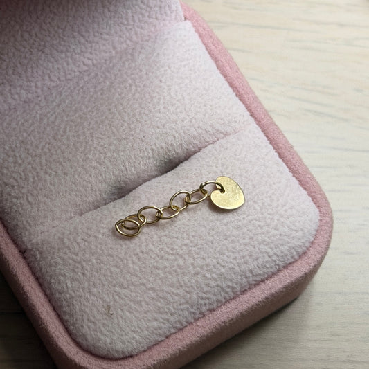 EXTENSION DE CADENA 3,5CM CON CORAZON ORO AMARILLO ITALY 18K - 0,31GR