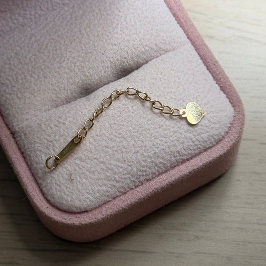 EXTENSION DE CADENA 3,5CM CON CORAZON ORO AMARILLO ITALY 18K - 0,38GR