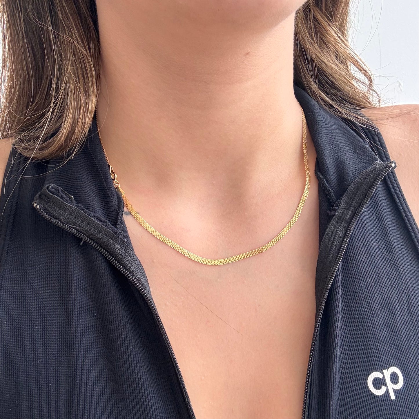 CADENA CHINA 2 CARRILES 2.8MM ORO AMARILLO ITALY 18K - 45CM 3,16GR *PP*