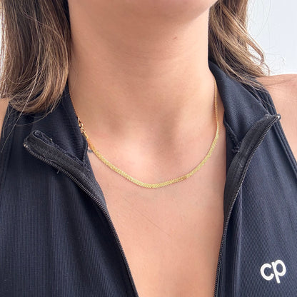 CADENA CHINA 2 CARRILES 2.8MM ORO AMARILLO ITALY 18K - 45CM 3,16GR *PP*
