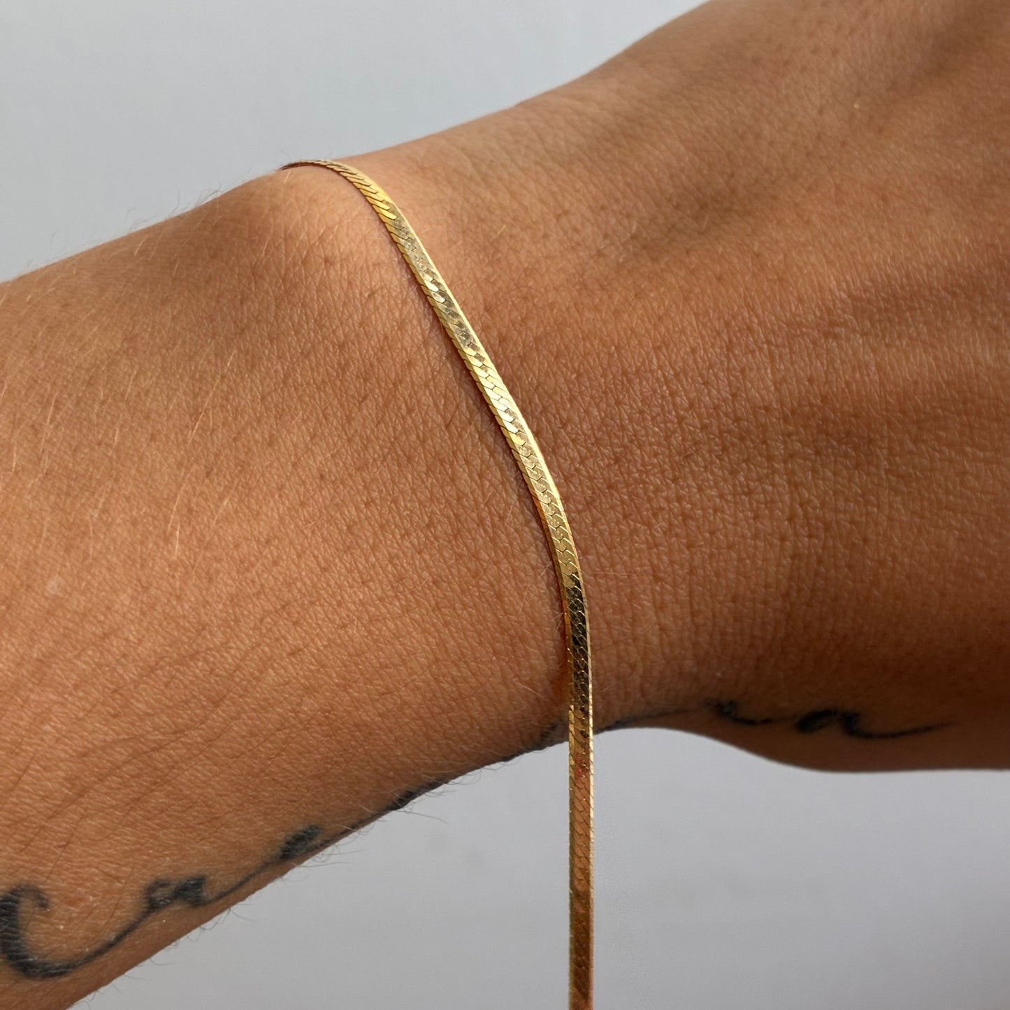 PULSERA EGIPCIA 2MM ORO AMARILLO ITALY 18K 19CM - 1,58GR