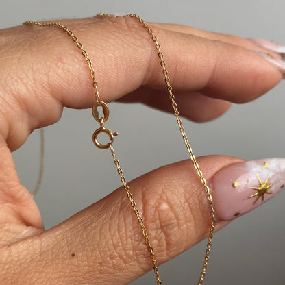 CADENA MINI ROLON 1MM ORO AMARILLO ITALY 18K 40CM - 1,01GR