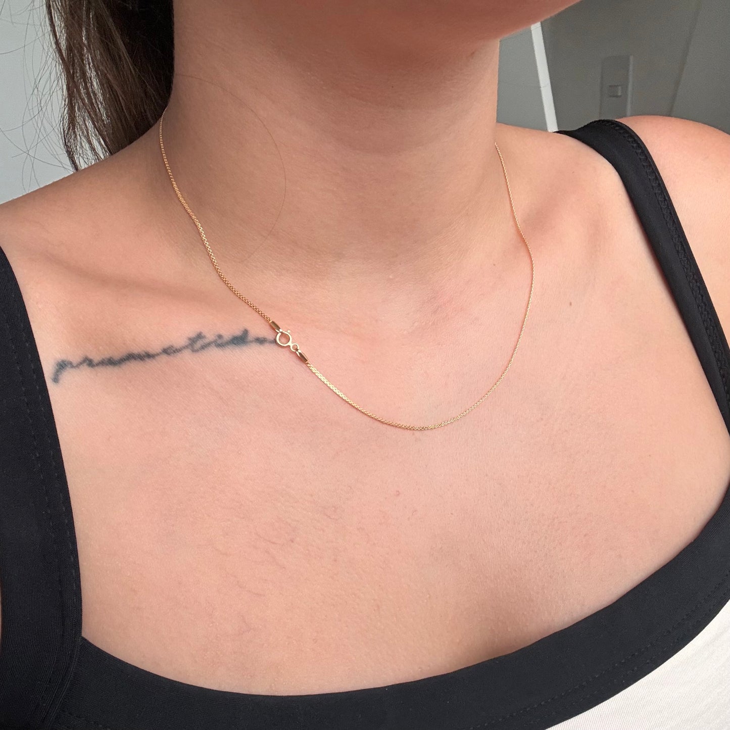 CADENA MINI CHINA 1MM ORO AMARILLO ITALY 18K 45CM - 1,55GR