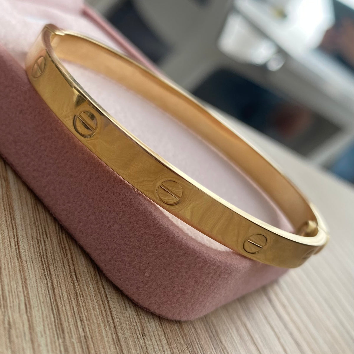 PULSERA ARO TIPO TORNILLO ORO AMARILLO ITALY 18K  18CM - 9,16GR (IK)