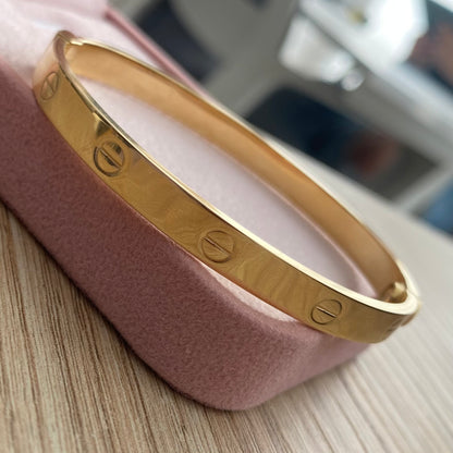PULSERA ARO TIPO TORNILLO ORO AMARILLO ITALY 18K  18CM - 9,16GR (IK)