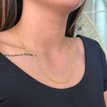 CADENA LAZO 2,1MM ORO AMARILLO ITALY 18K - 50CM 2,13GR