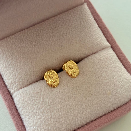 TOPOS VIRGEN DEL CARMEN 7MM ORO AMARILLO 18K - 0,64GR
