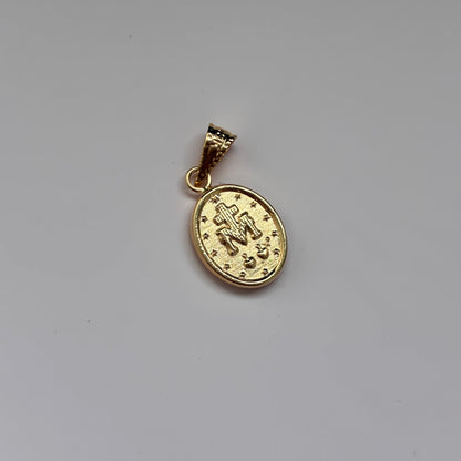 DIJE VIRGEN DE MILAGROSA 1.3CM ORO AMARILLO 18K - 0,58GR