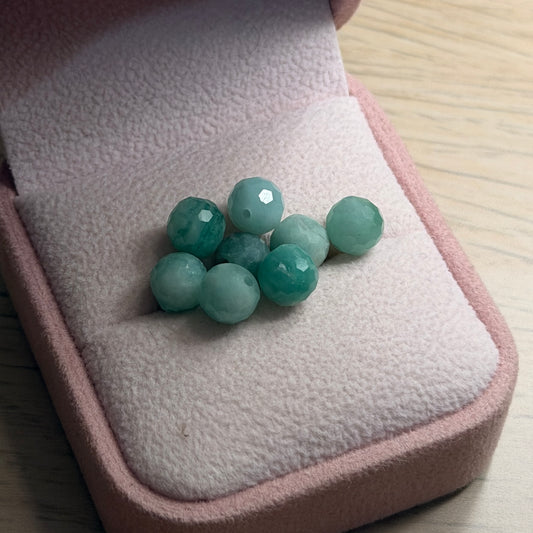 BOLA ESMERALDA ESTILO MORRALLA NATURAL 6MM