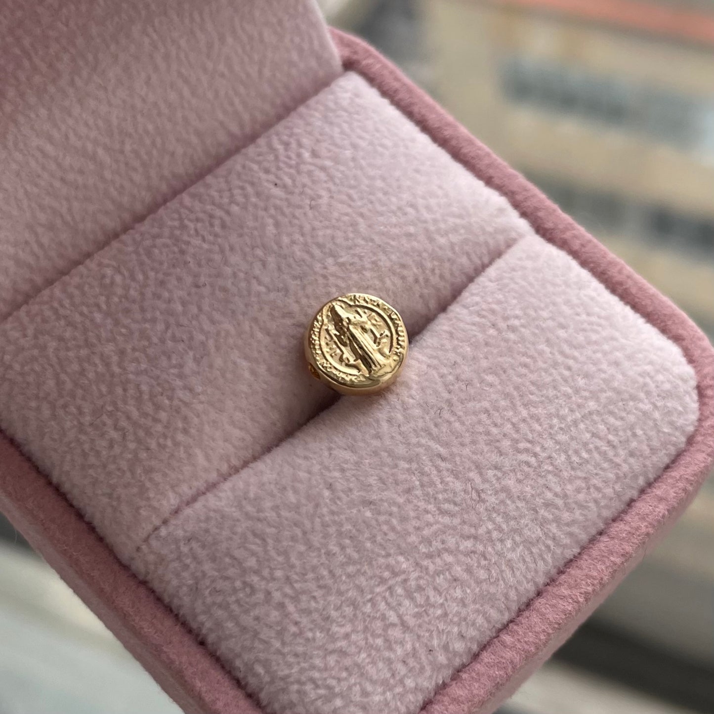 HERRAJE TAMBOR SAN BENITO 7,2MM ORO AMARILLO COL 18K - 0,34GR (NG)