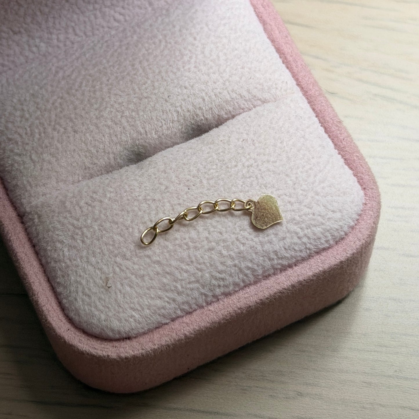 EXTENSION DE CADENA 1,6CM CON CORAZON ORO AMARILLO ITALY 18K - 0,18GR