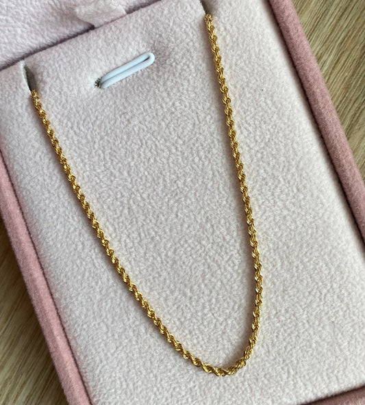 CADENA LAZO 1,6MM ORO AMARILLO ITALY 18K 45CM - 1,57GR (IJ)