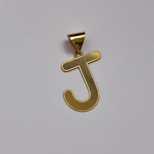 DIJE SILUETA LETRA J 2CM ORO AMARILLO ITALY 18K - 0,35GR
