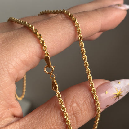 CADENA LAZO 2MM ORO AMARILLO ITALY 18K 45CM - 2,7GR