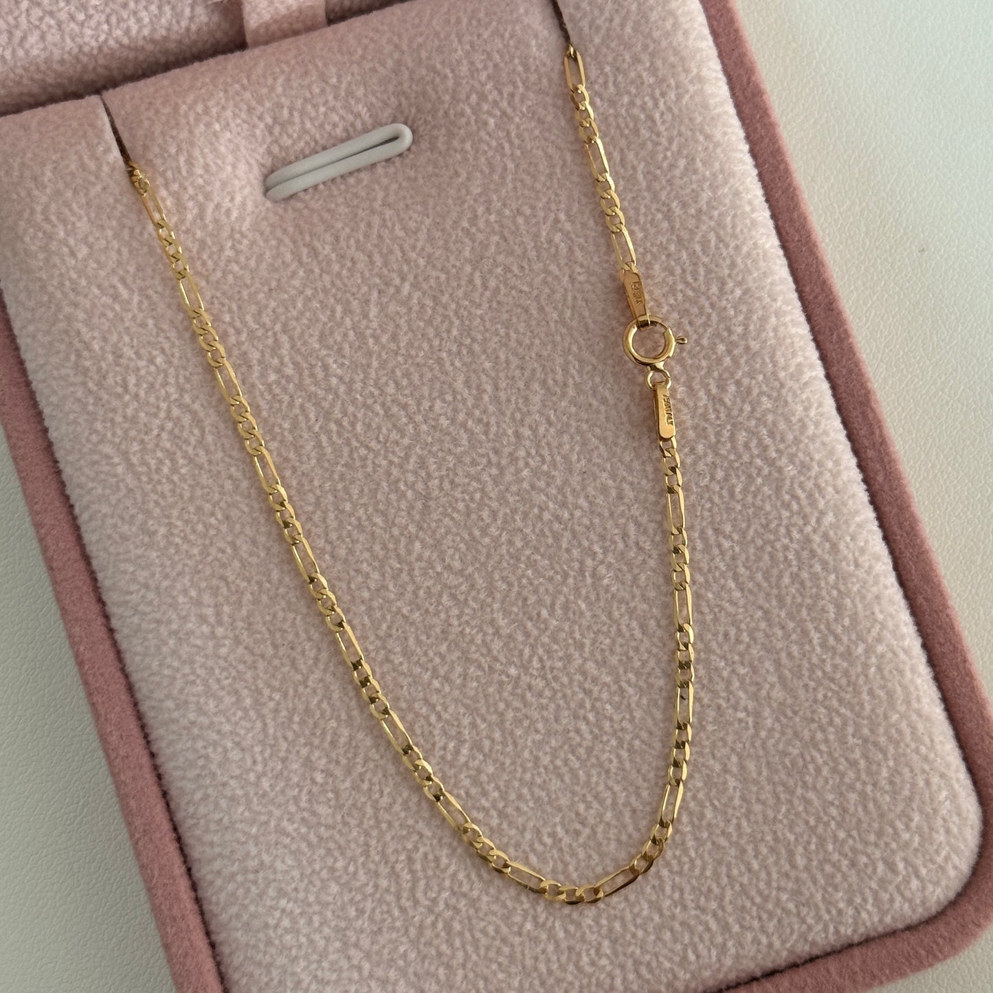 CADENA 3X1 DIAMANTADA 1.65MM ORO AMARILLO ITALY CT - 45CM 1,75GR