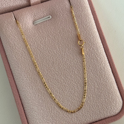 CADENA 3X1 DIAMANTADA 1.65MM ORO AMARILLO ITALY CT - 45CM 1,75GR