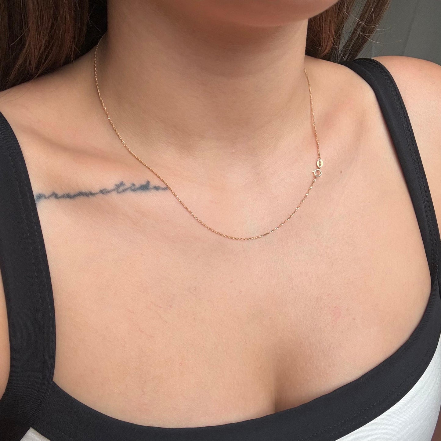 CADENA SINGAPUR 1MM ORO AMARILLO ITALY 18K 45CM - 0,98GR