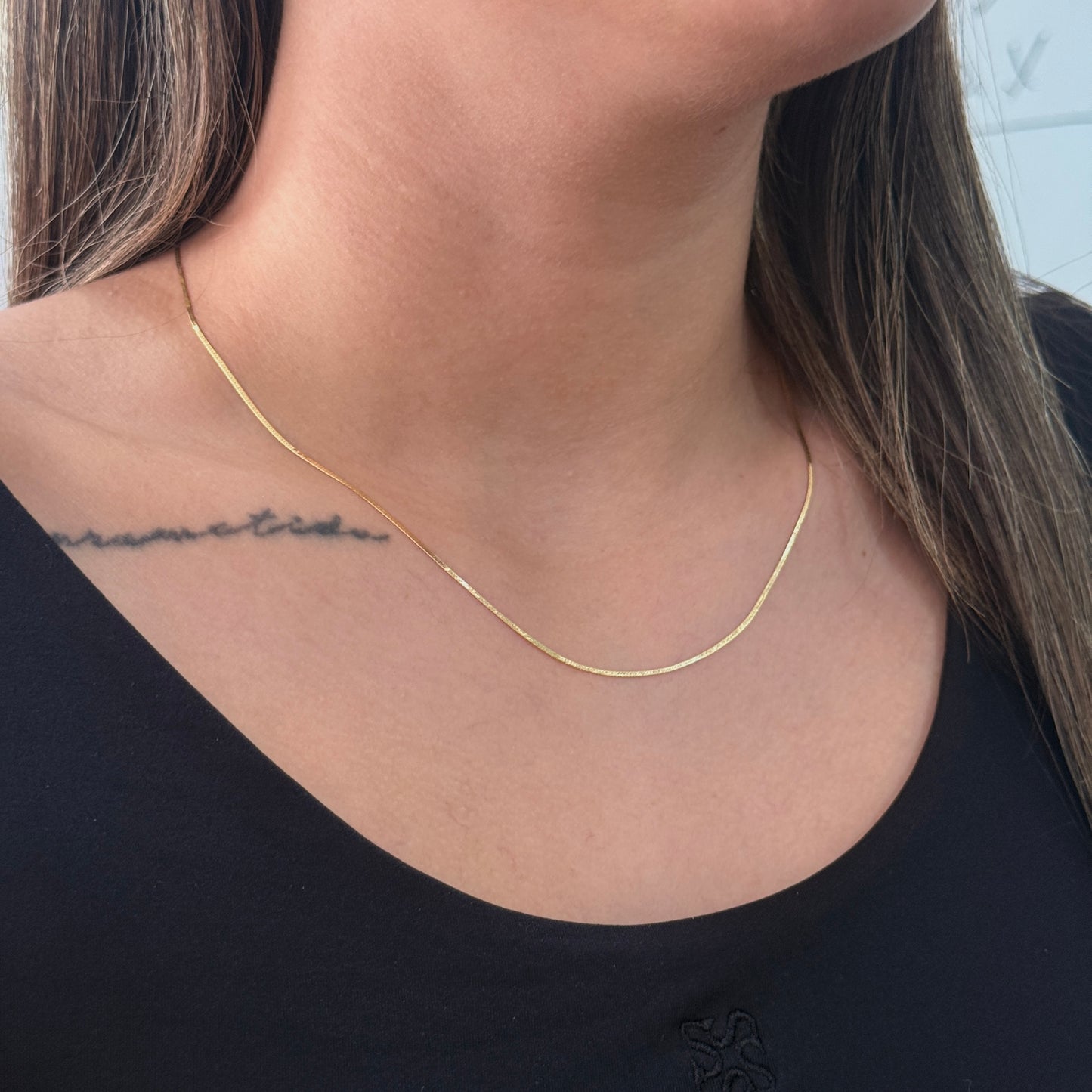 CADENA MINI EGIPCIA 1MM ORO AMARILLO ITALY CT - 45CM 1,13GR