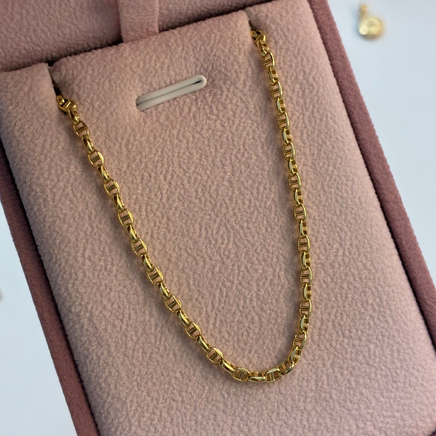 PULSERA ESCALERA MARINERA 2.5MM ORO AMARILLO ITALY 18K 19CM - 1,8GR (ID)