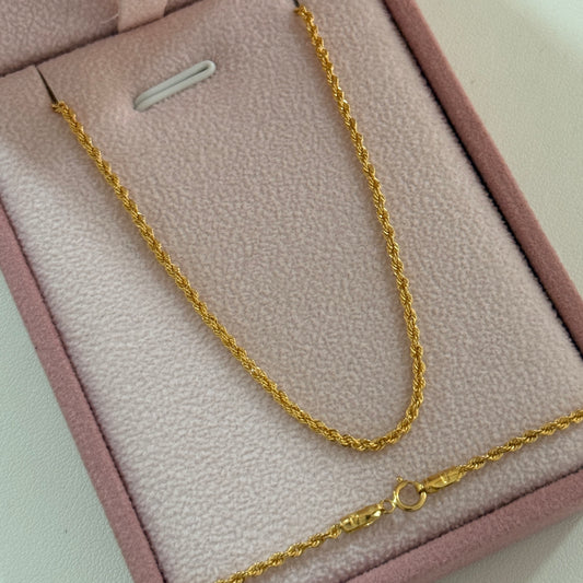 CADENA LAZO 1.7MM ORO AMARILLO ITALY CT - 45CM 1,54GR