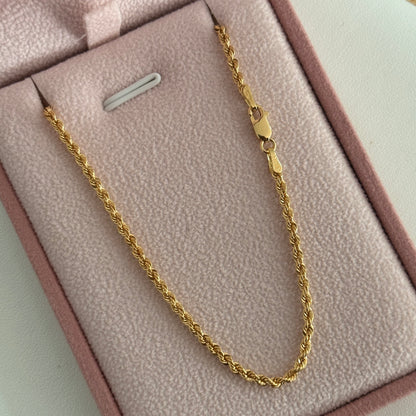 CADENA LAZO 2.2MM ORO AMARILLO ITALY CT - 60CM 3,64GR