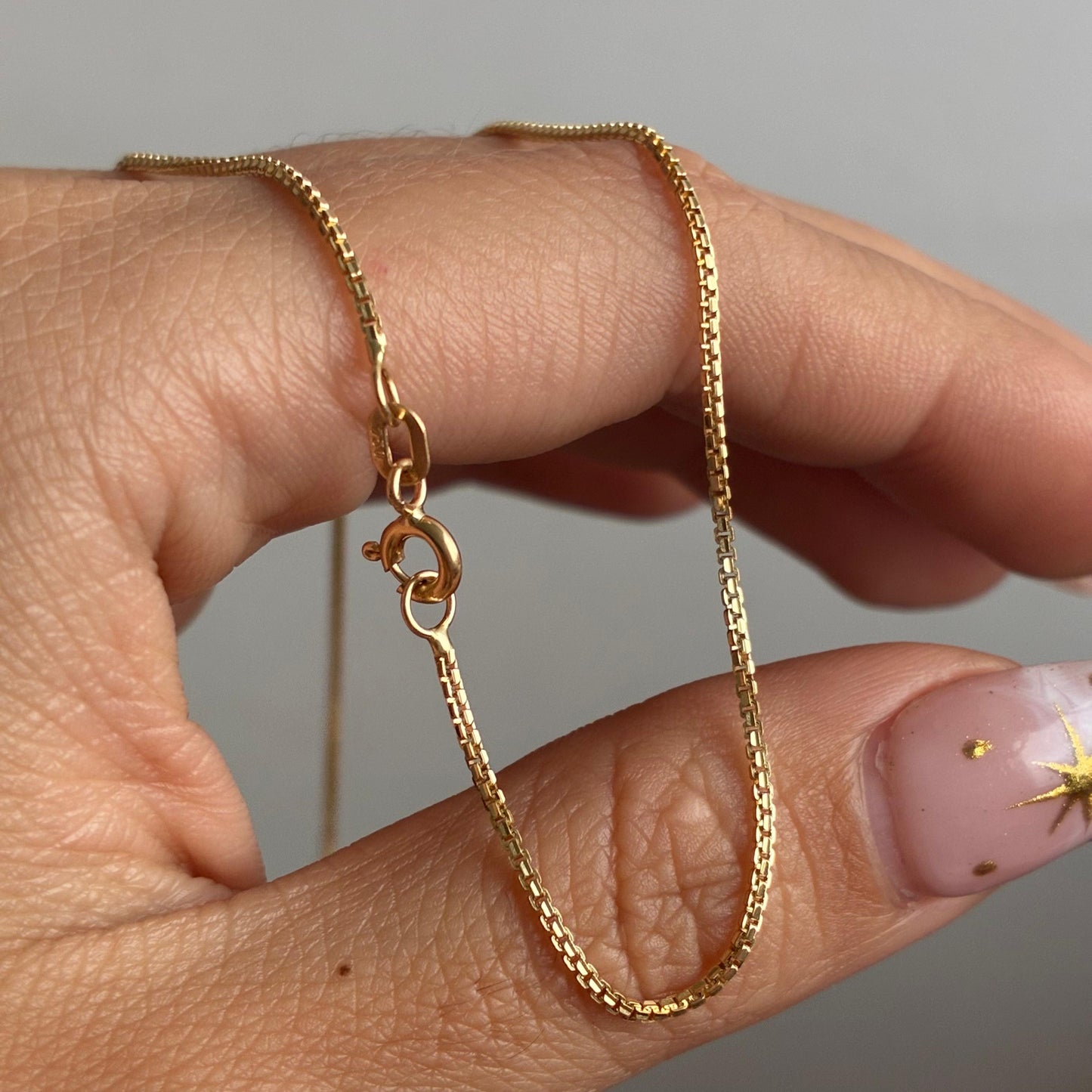 CADENA HILO DE ORO VENECIANA 1MM ORO AMARILLO ITALY 18K 40CM - 3,2GR