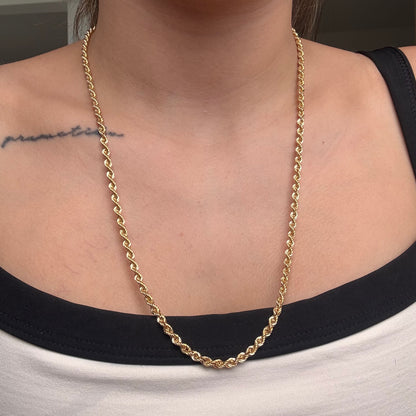 CADENA LAZO 3.5MM ORO AMARILLO ITALY 18K 60CM - 8,34GR