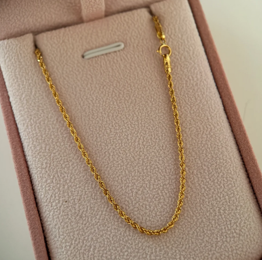 CADENA LAZO 1.7MM ORO AMARILLO ITALY 18K 60CM - 2,11GR