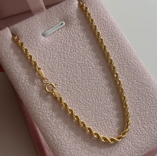 CADENA LAZO 2.7MM ORO AMARILLO ITALY 18K 50CM - 4,45GR