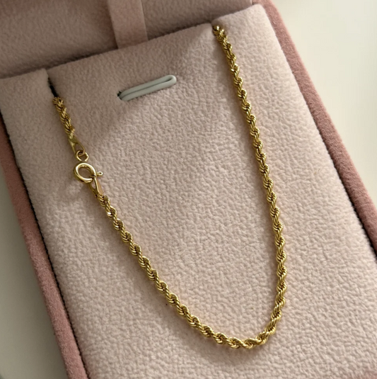 CADENA LAZO 2.2MM ORO AMARILLO ITALY 18K 50CM - 2,89GR