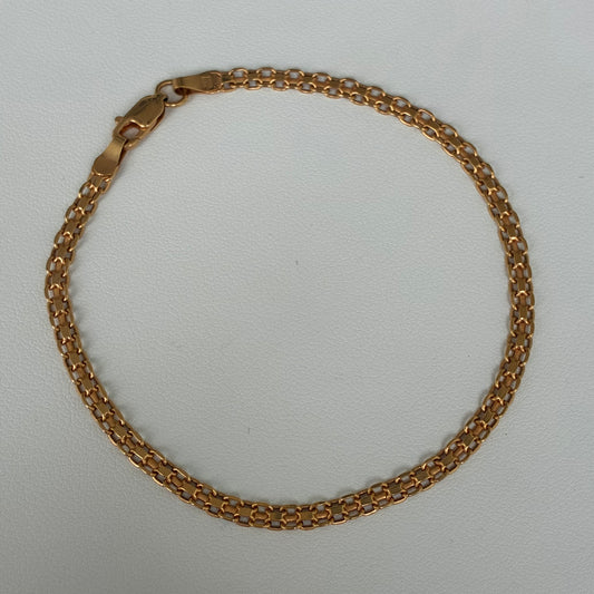 PULSERA CHINA 1 CARRIL 3.2MM ORO AMARILLO ITALY 18K - 20CM 2,49GR *PP
