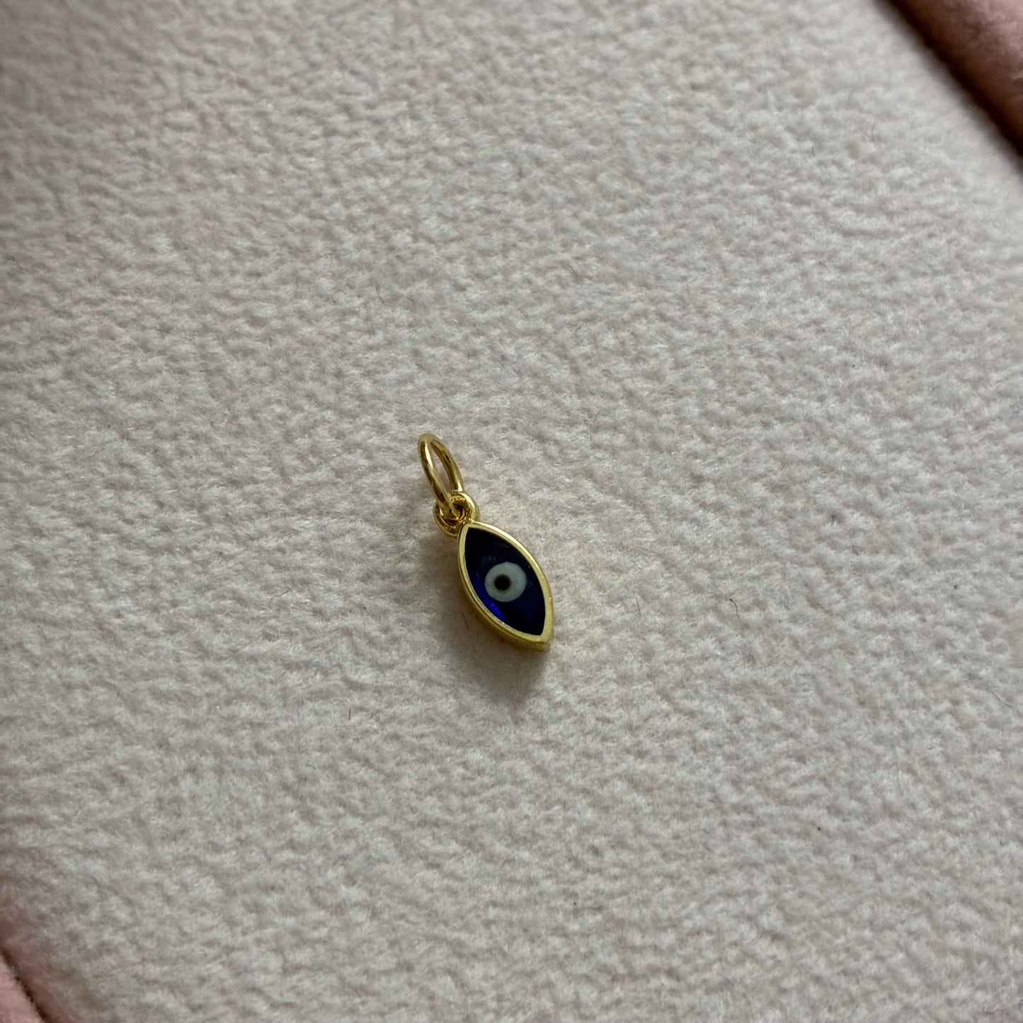 DIJE OJO TURCO PROTECCION 1.2CM ORO AMARILLO ITALY ESP 18K - 0,34GR (IM)