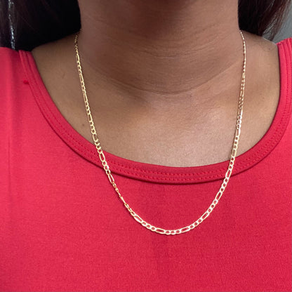 CADENA TEJIDO 3X1 2,8MM ORO AMARILLO ITALY 18K 50CM - 2.55GR (IJ)