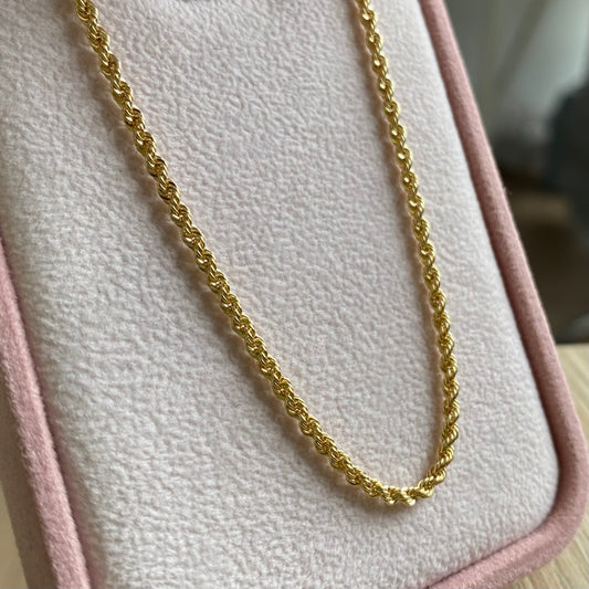 CADENA LAZO 2.09MM ORO AMARILLO ITALY 18K 60CM - 3,44GR (IJ)