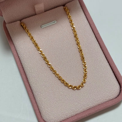 CADENA LAZO 60CM 2.7MM ORO AMARILLO ITALY 18K-5.4GR