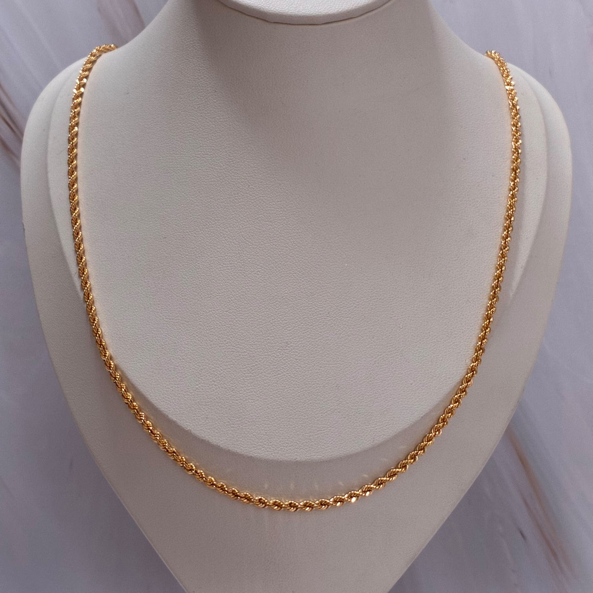 CADENA LAZO 60CM 2.7MM ORO AMARILLO ITALY 18K-5.4GR