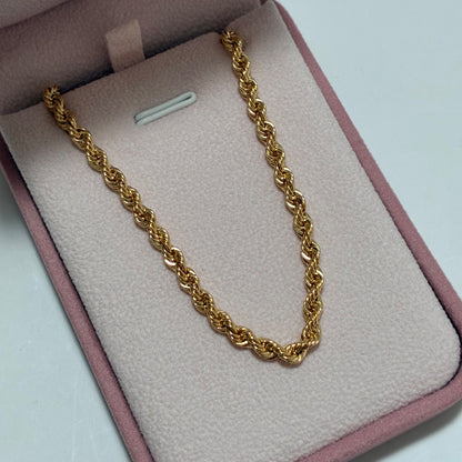 CADENA LAZO 60CM 3.9MM ORO AMARILLO ITALY 18K-10.26GR