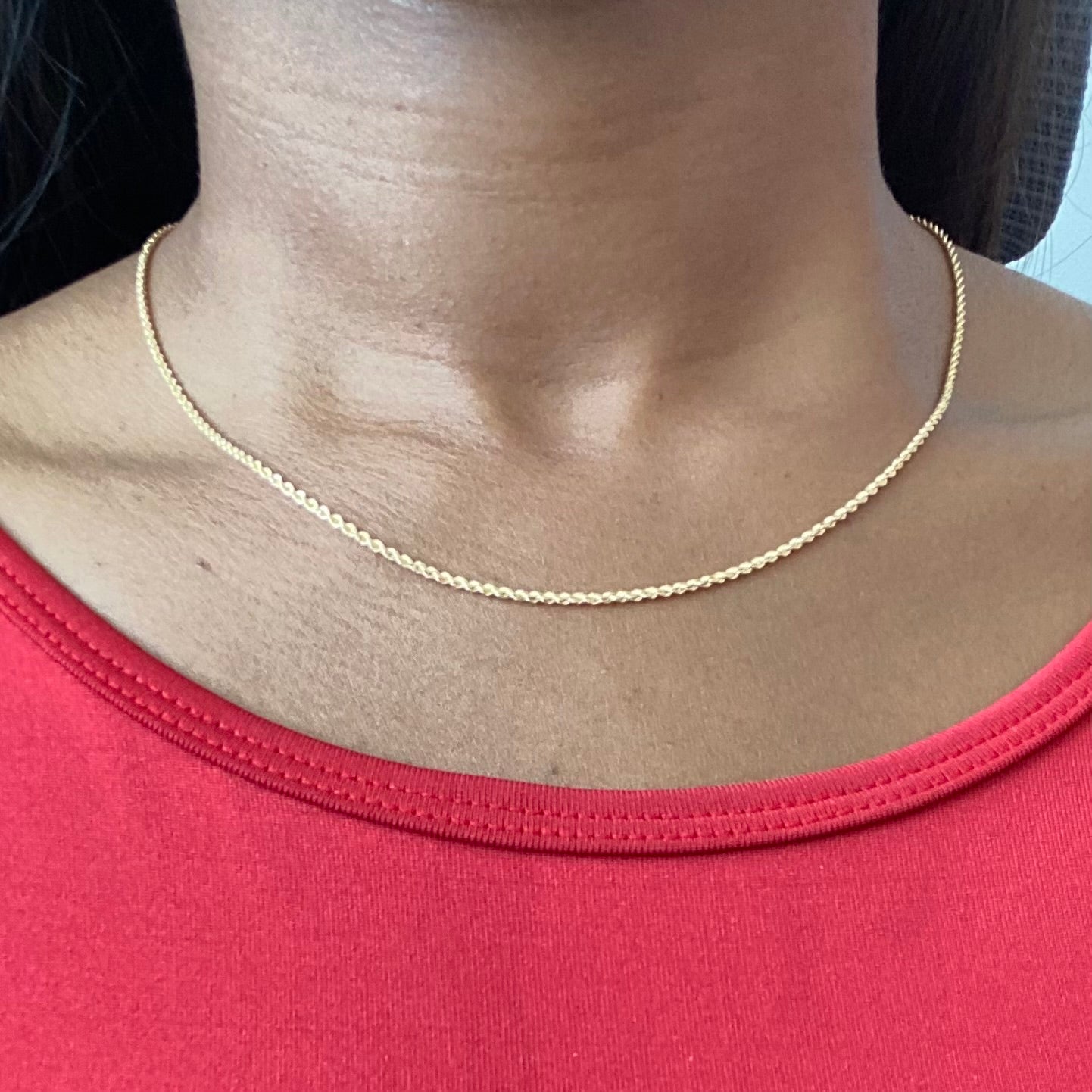 CADENA LAZO 1,7MM ORO AMARILLO ITALY 18K 45CM - 1,55GR (IJ)