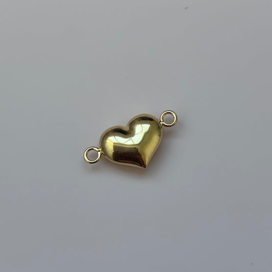 DIJE PARA PULSERA CORAZON LISO 1.2CM ORO AMARILLO 18K - 0,6GR
