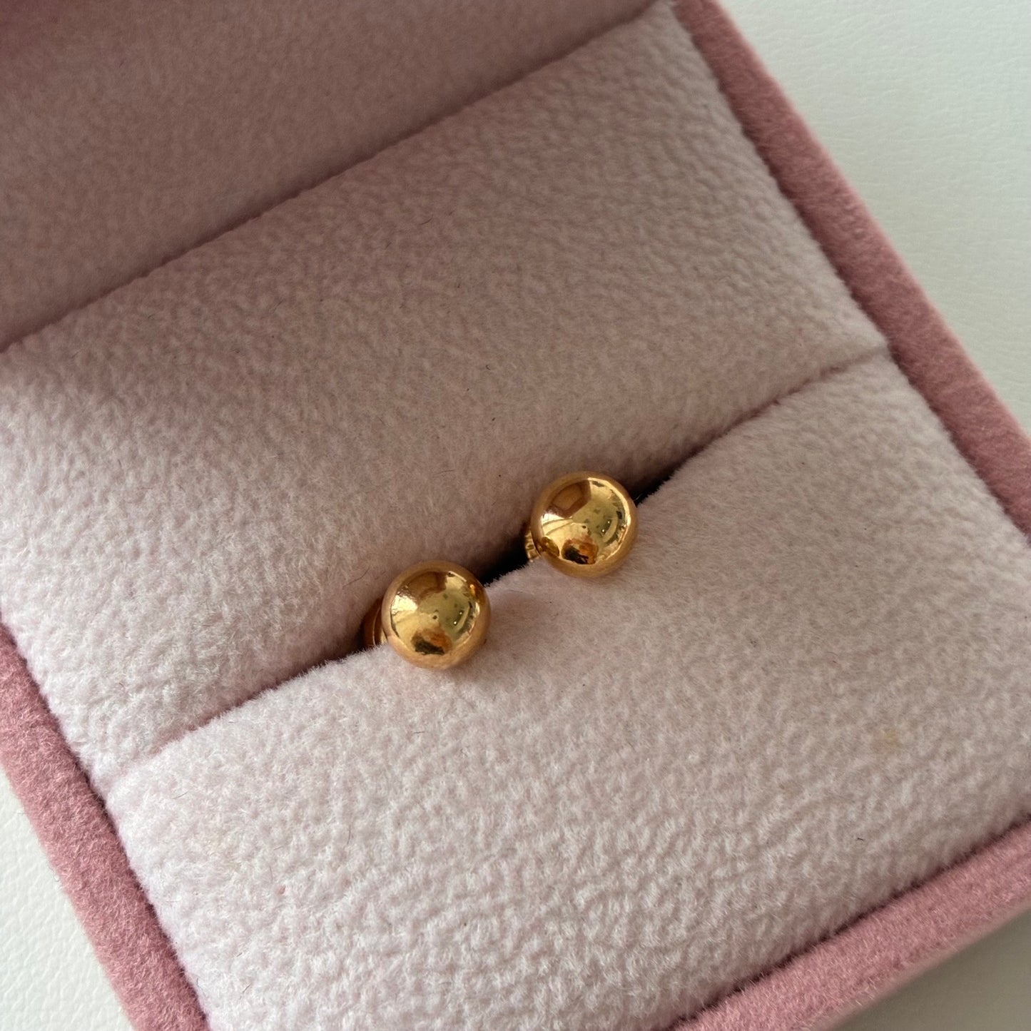 TOPOS BOLA LISA 5MM ORO AMARILLO 18K - 0,58GR *PP*